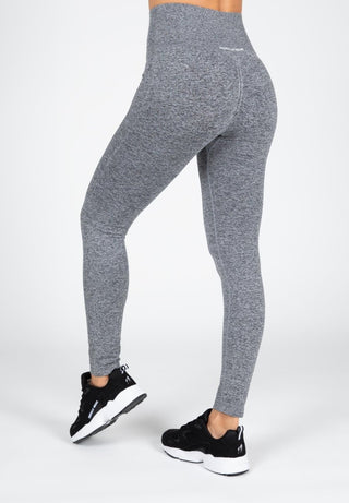 Gorilla Wear Quincy Seamless Leggings - Grey Melange - Urban Gym Wear