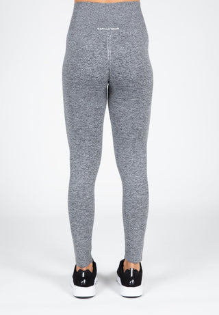 Gorilla Wear Quincy Seamless Leggings - Grey Melange - Urban Gym Wear