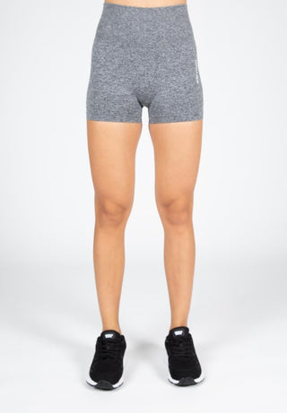 Gorilla Wear Quincy Seamless Shorts - Grey Melange - Urban Gym Wear
