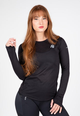 Gorilla Wear Raleigh Long Sleeve - Black - Urban Gym Wear