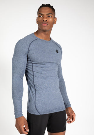 Gorilla Wear Rentz Long Sleeve - Light Blue - Urban Gym Wear