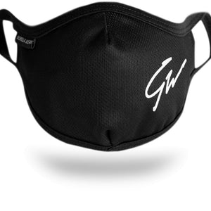 Gorilla Wear Reusable Signature Face Mask - Black - Urban Gym Wear