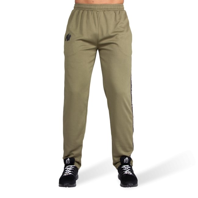 Gorilla Wear Reydon Mesh Pants - Army Green - Urban Gym Wear