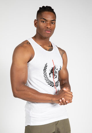 Gorilla Wear Rock Hill Tank Top - White - Urban Gym Wear