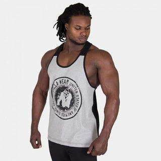 Gorilla Wear Roswell Tank Top - Grey-Black - Urban Gym Wear