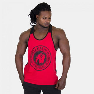 Gorilla Wear Roswell Tank Top - Red-Black - Urban Gym Wear