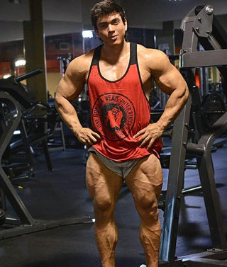 Gorilla Wear Roswell Tank Top - Red-Black - Urban Gym Wear