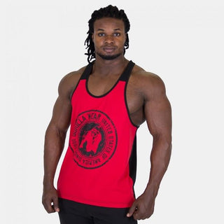 Gorilla Wear Roswell Tank Top - Red-Black - Urban Gym Wear