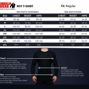 Gorilla Wear Roy T-Shirt - Navy-Black - Urban Gym Wear