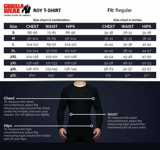 Gorilla Wear Roy T-Shirt - Navy-Black - Urban Gym Wear