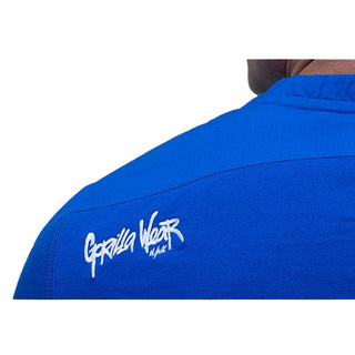 Gorilla Wear Rubber Printed Long Sleeve - Royal Blue - Urban Gym Wear
