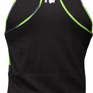Gorilla Wear Sacramento Camo Mesh Tank top - Black-Neon Lime - Urban Gym Wear