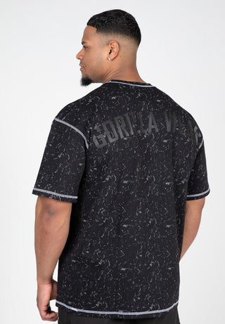 Gorilla Wear Saginaw Oversized T-Shirt - Washed Black - Urban Gym Wear