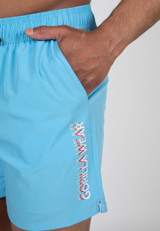 Gorilla Wear Sarasota Swim Shorts - Blue - Urban Gym Wear