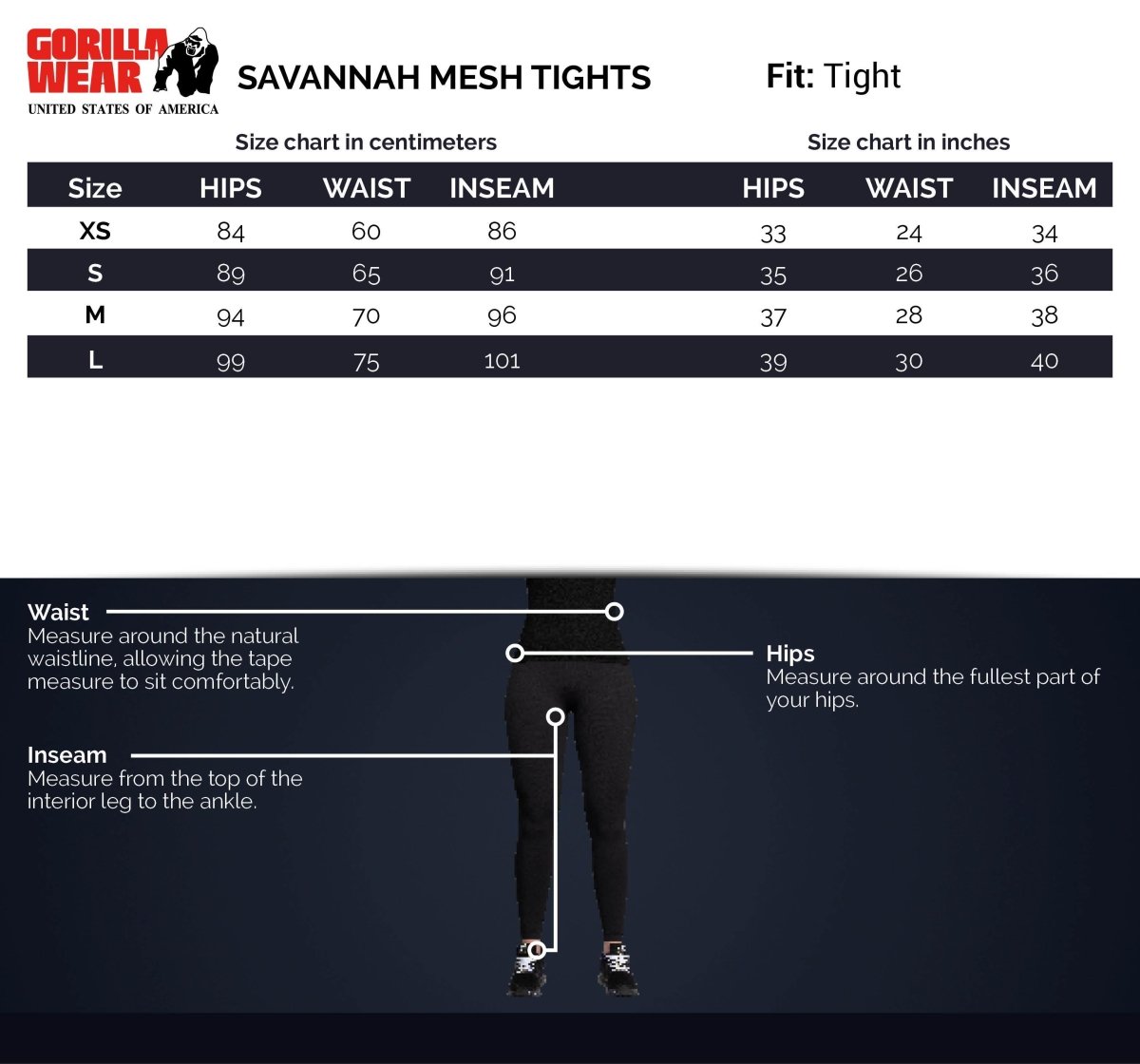Gorilla Wear Savannah Mesh Tights - Black Camo - Urban Gym Wear