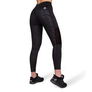 Gorilla Wear Savannah Mesh Tights - Black Camo - Urban Gym Wear