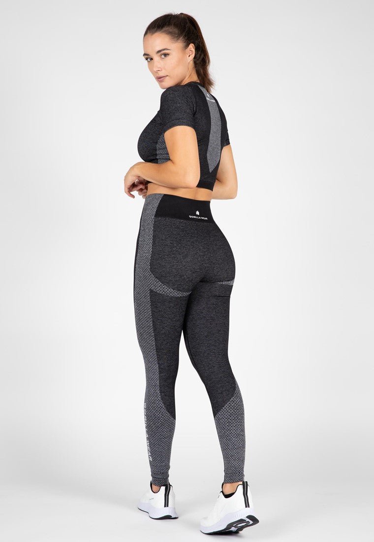 Gorilla Wear Selah Seamless Leggings - Black - Urban Gym Wear