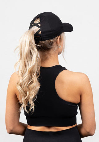 Gorilla Wear Sharon Ponytail Cap - Black - Urban Gym Wear
