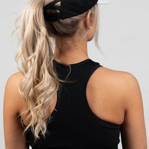 Gorilla Wear Sharon Ponytail Cap - White/Black - Urban Gym Wear