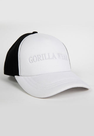 Gorilla Wear Sharon Ponytail Cap - White/Black - Urban Gym Wear