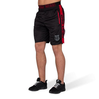 Gorilla Wear Shelby Shorts - Black-Red - Urban Gym Wear