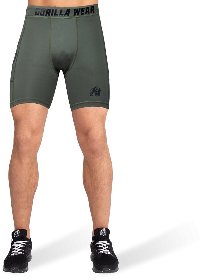 Gorilla Wear Smart Shorts - Army Green - Urban Gym Wear