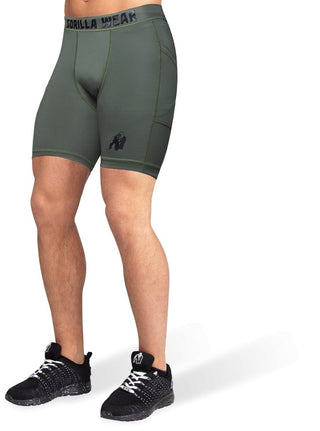 Gorilla Wear Smart Shorts - Army Green - Urban Gym Wear