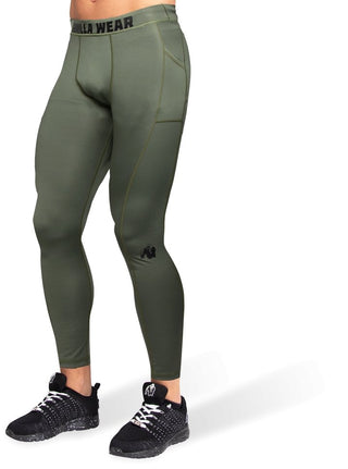 Gorilla Wear Smart Tights - Army Green - Urban Gym Wear