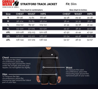 Gorilla Wear Stratford Track Jacket - Black - Urban Gym Wear