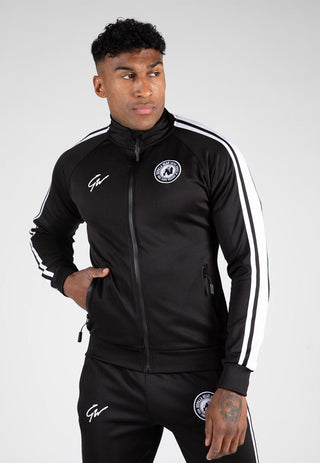 Gorilla Wear Stratford Track Jacket - Black - Urban Gym Wear