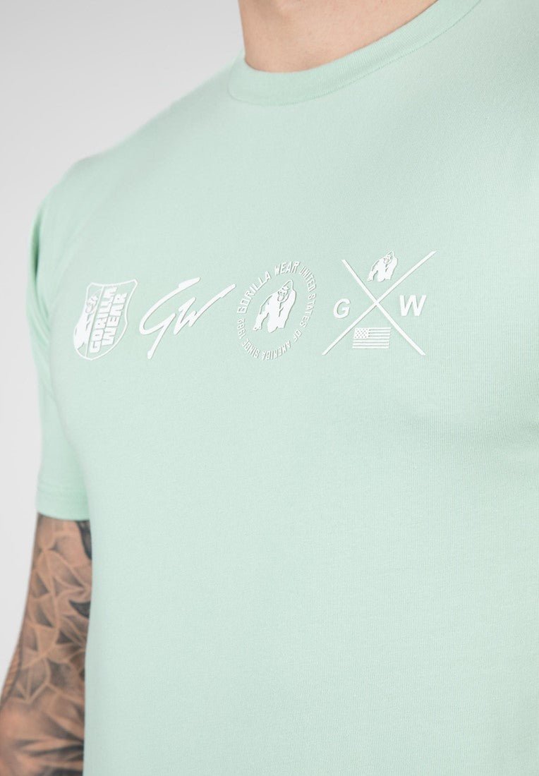Gorilla Wear Swanton T-Shirt - Green - Urban Gym Wear