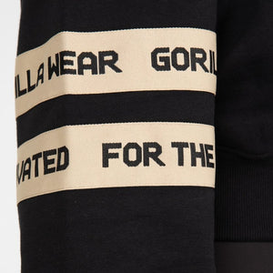 Gorilla Wear Tracey Cropped Hoodie - Black - Urban Gym Wear