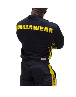 Gorilla Wear Track Jacket - Black/Yellow - Urban Gym Wear