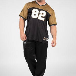 Gorilla Wear Trenton Football Jersey - Black/Gold - Urban Gym Wear