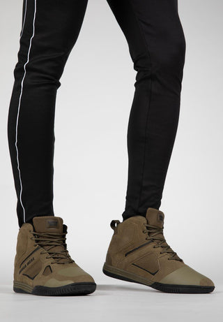 Gorilla Wear Troy High Tops - Army Green - Urban Gym Wear