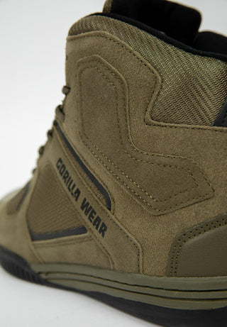 Gorilla Wear Troy High Tops - Army Green - Urban Gym Wear