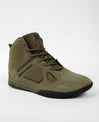 Gorilla Wear Troy High Tops - Army Green - Urban Gym Wear