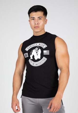 Gorilla Wear Tulsa Tank - Black - Urban Gym Wear