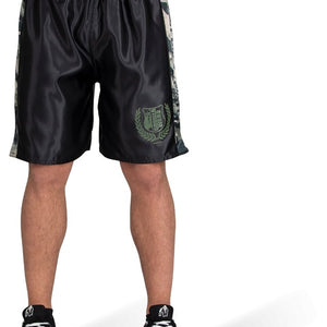 Gorilla Wear Vaiden Boxing Shorts - Army Green Camo - Urban Gym Wear