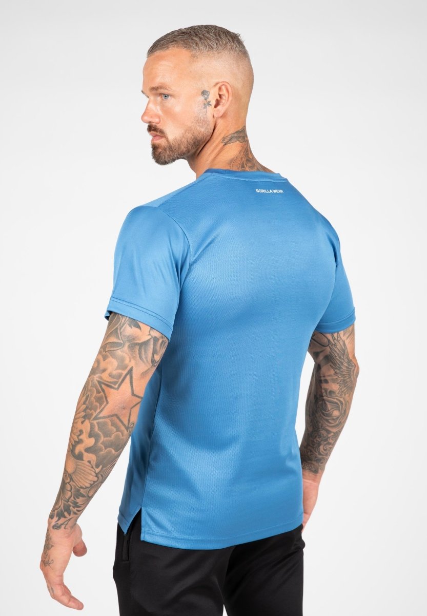 Gorilla Wear Vernon T-Shirt - Blue - Urban Gym Wear