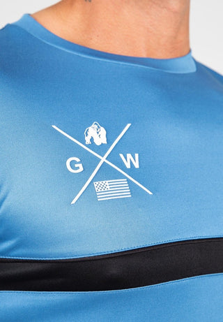 Gorilla Wear Vernon T-Shirt - Blue - Urban Gym Wear