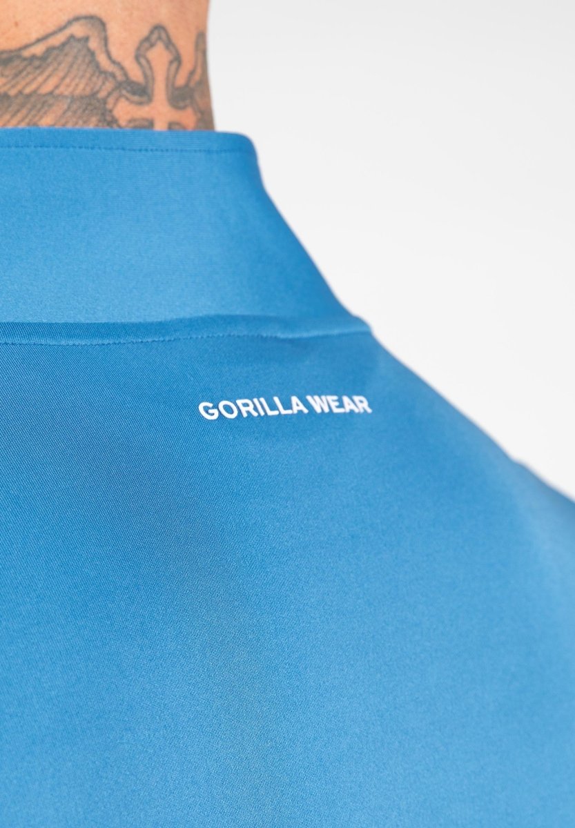 Gorilla Wear Vernon Track Jacket - Blue - Urban Gym Wear