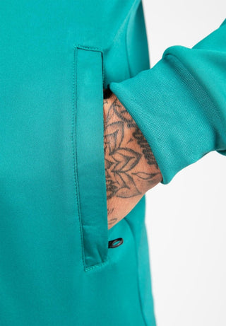 Gorilla Wear Vernon Track Jacket - Teal Green - Urban Gym Wear