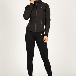 Gorilla Wear Victoria Softshell Jacket - Black - Urban Gym Wear