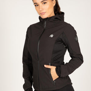 Gorilla Wear Victoria Softshell Jacket - Black - Urban Gym Wear