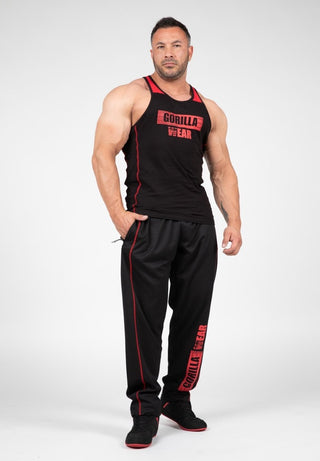 Gorilla Wear Wallace Tank Top - Black/Red - Urban Gym Wear