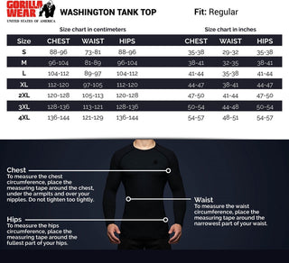 Gorilla Wear Washington Tank Top - Blue - Urban Gym Wear