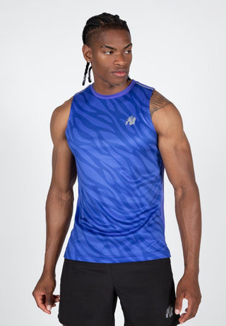 Gorilla Wear Washington Tank Top - Blue - Urban Gym Wear