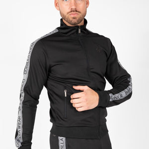 Gorilla Wear Wellington Track Jacket - Black - Urban Gym Wear