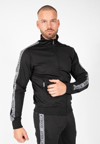 Gorilla Wear Wellington Track Jacket - Black - Urban Gym Wear